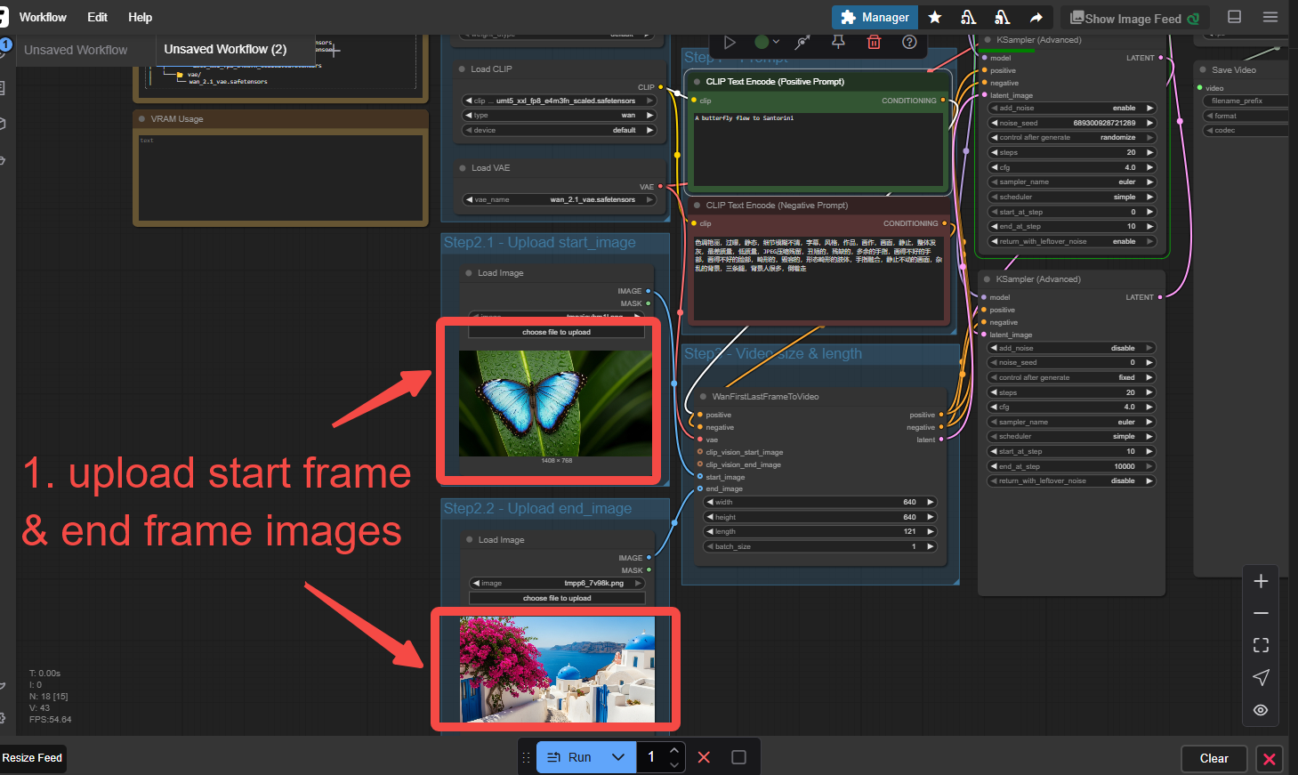 ai video start and end frame
